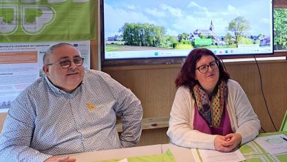 Filip Boone (links) en Tine Hermans zijn de interim-voorzitters van de fusiepartij BBB tot er op een partijcongres voorzittersverkiezingen gehouden worden.