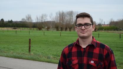 Niel De Baerdemaeker week uit naar Canada om daar te werken in de landbouwsector.