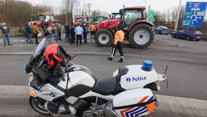 Het boerenprotest blijft niet onopgemerkt.