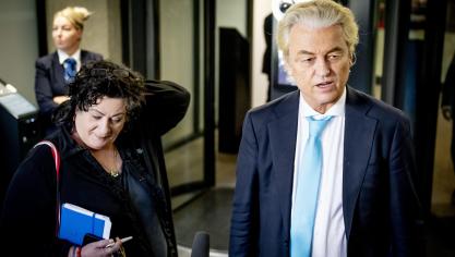 De Nederlandse partijleiders Geert Wilders (PVV) en Caroline van der Plas (BBB) wilden na de bekendmaking op 11 juni dat de 4 formerende partijen (PVV, NSC, BBB en VVD) akkoord gaan over een kabinetsploeg, verder niks meer kwijt.