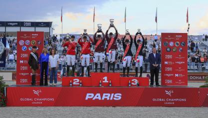 De teamproef van de Global Champions League in Parijs bracht een tweede podiumplaats voor de tweeling Philippaerts, Nicola en Olivier.