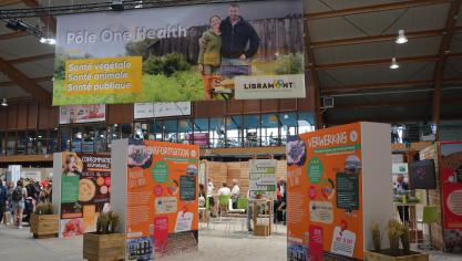 Hoofddoel van de stand Pôle One Health was het grote publiek bewustmaken van de problemen en uitdagingen waarmee de landbouwwereld wordt geconfronteerd.