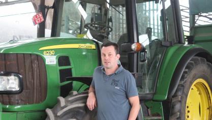Andy Van Rossem uit Lokeren is een van de tientallen landbouwers die deelnemen aan de Dag van de Landbouw.