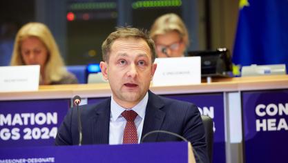Christophe Hansen tijdens zijn hoorzitting op maandag 4 november.