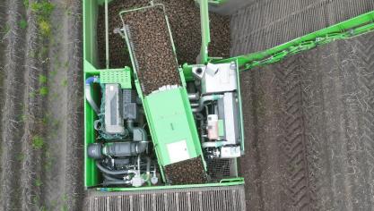 AVR heeft een digitaal kalibermeetsysteem geïntegreerd op de  zelfrijdende Puma 4.0-aardappelrooier.