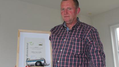 Johan Van Coillie won het Zilveren Beervat voor de op één na meest waarde- volle drijfmest van Vlaanderen.