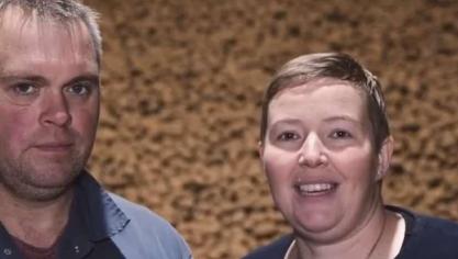 Grondwitlooftelers Yves Flawinne en Veronique Smits.