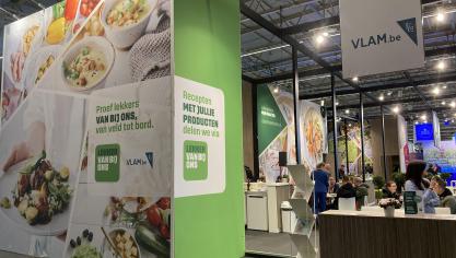 Sfeerbeeld van de VLAM-stand op Agriflanders 2023.
