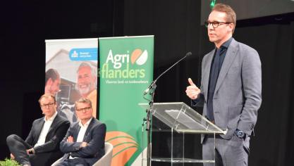 Vlaams minister Jo Brouns belooft dat er binnenkort gewerkt wordt aan een landbouwvisie voor de periode van 2030 tot 2050. “Die landbouwvisie zal doordrenkt zijn van het zweet van onze boeren”, stelde de minister op de officiële opening van Agriflanders.