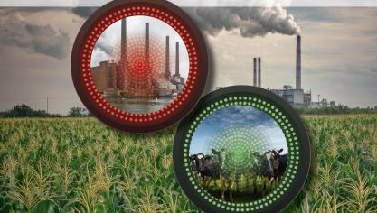 Bij de klimaatdoelen van Code Rood past gangbare veehouderij niet.