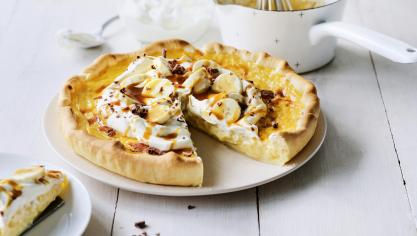 Rijsttaart met slagroom, banaan en gezouten karamel 02