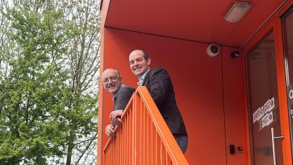 V.l.n.r: Paul Geens, ondervoorzitter van DGZ en Pieter Obin, voorzitter van DGZ.