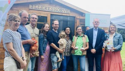 Tijdens een persmoment op het gastbedrijf Illekeshoeve in Westerlo werden de resultaten van het project voorgesteld.