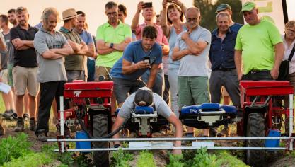 Terrateck toonde de Glider 500, een elektrische machine om manueel plant-, wied- en oogstwerk ergonomisch en efficiënt uit te voeren.