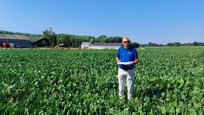 Frederik De Witte gaf toelichting bij de nieuwe herbiciden die Corteva heeft.