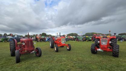 V.l.n.r. David Brown 50 D, Allis Chalmers D 19 en Güldner G 75.