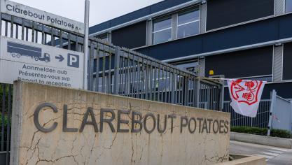 Bij Clarebout Potatoes wordt al een week gestaakt.