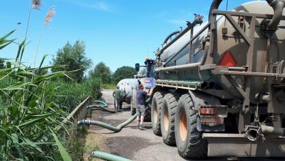 Dankzij het wisselvallige weer met hevige buien kan het oppompverbod worden opgeheven.