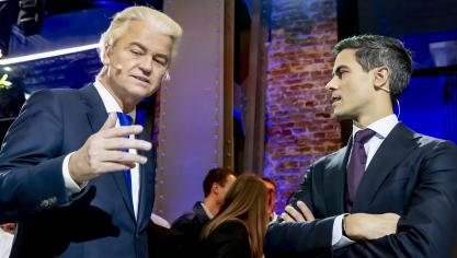 PVV-leider Geert Wilders en D66-kopstuk Rob Jetten: wie wordt de grootste?