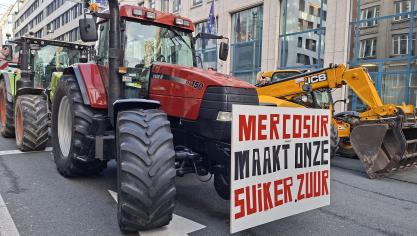 Europese boeren blijven strijden tegen het Mercosur-akkoord.