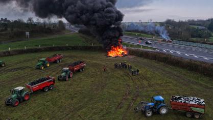 Het boerenprotest in Frankrijk dreigt weer te verharden.