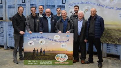 Het team dat zijn schouders zet onder de vakbeurs Agro-Expo Vlaanderen in Roeselare.