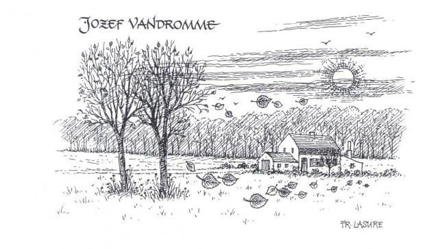 Plattelandsdichter Jozef Vandromme uit Geluwe schreef voor elke maand van het jaar een echt buitengedicht. De tekeningen zijn van de hand van Frans Lasure.