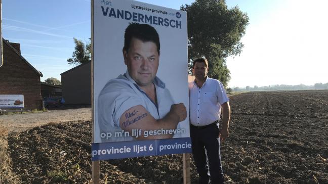 Piet Vandermersch trekt in de provinciale verkiezingen de kaart van de landbouw.
