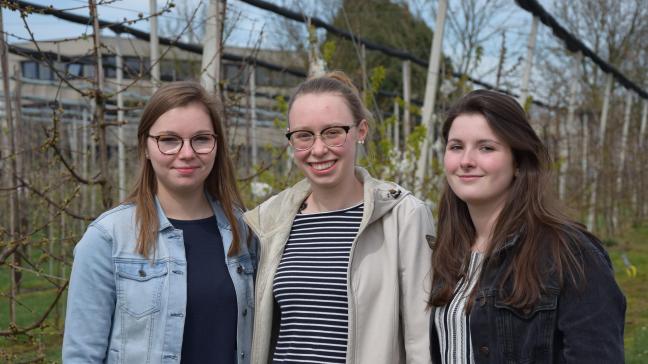 Shayenka, Kim en Amanda volgen vakken bij de bachelors landbouw op Thomas More, om volgend jaar met voorsprong te  beginnen aan de graduaatsopleiding.