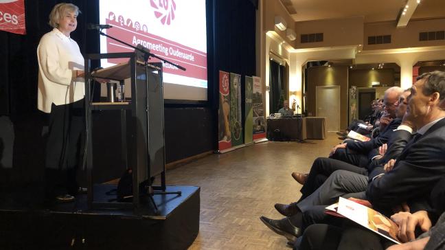 Vlaams landbouwminister Hilde Crevits beloofde tijdens het evenement ‘eerste verdediger van de landbouw’ te zullen zijn.