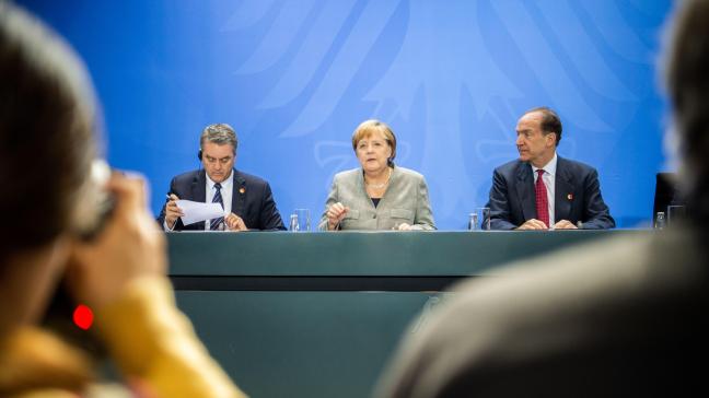 Roberto Azevêdo (links) staat sinds september 2013 aan het hoofd van de WTO.