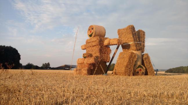 De stropoppen zullen blijven staan tot eind augustus.