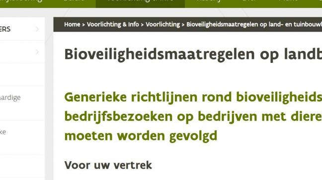 Het Departement Landbouw & Visserij geeft tips op de website.