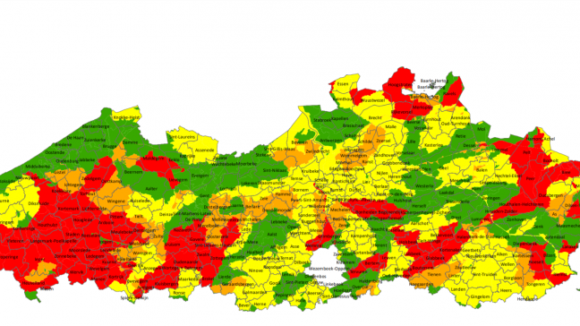 Definitieve gebiedstype-indeling op basis van oppervlakte- en grondwater met de gemeentegrenzen.