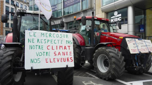 De voorbije jaren werd in Brussel al herhaaldelijk geprotesteerd tegen het handelsverdrag met Mercosur.