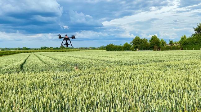 Met drones en artificiële intelligentie kan men aan precisieteelt doen.