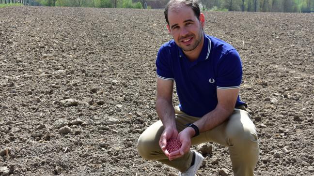 Thomas Truyen is een van de eerste landbouwers die kikkererwten en kidneybonen teelt.