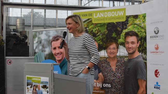 Vlaams minister Hilde Crevits op de officiële opening van de Dag van de Landbouw.