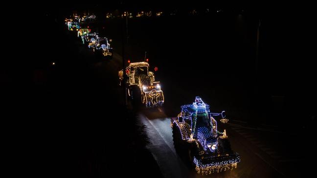 78 deelnemers daagden op voor de Tractor Kerstrun in Geel.