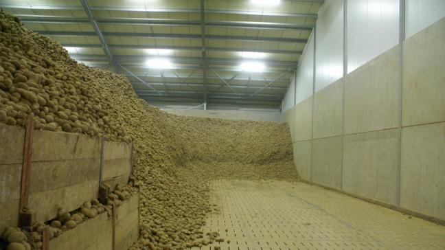 De totale Belgische voorraad werd begin februari geraamd op 2,52 miljoen ton aardappelen.