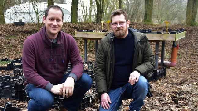 Yggdrasil-bezieler Frank Anrijs en ILVO-onderzoeker Olivier Guiot:  Te vaak is de regelgeving afgestemd op de grote, conventionele landbouwers.