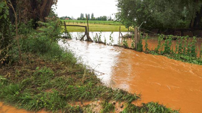 Een overstroming in Landen op 5 juni 2021.