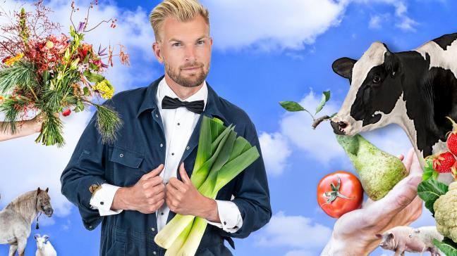 Sportpresentator en -journalist Ruben Van Gucht brengt verslag uit van de ‘Dag van de Landbouw’.