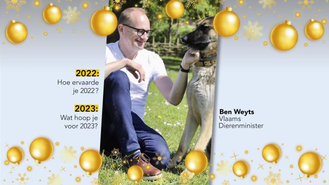 “De blikvanger van 2023 wordt de implementatie van de nieuwe Vlaamse Codex voor Dierenwelzijn”, belooft minister Ben Weyts.