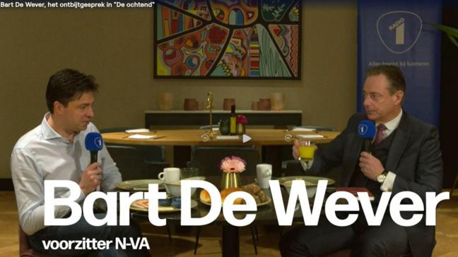 Bart De Wever riep deze ochtend - in kader van het stikstofdossier - de cd&v op tot staatsmanschap.