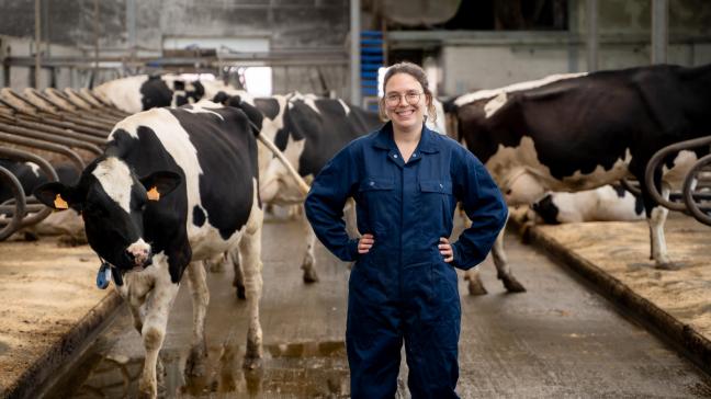 Melkvee- en varkenshoudster Kathleen Cauchie wil graag starten met korteketenverkoop.