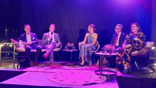 Het tweede debat tijdens het ‘Jonge Boerengala’ – met onder meer minister Brouns –  ging over financiële weerbaarheid.