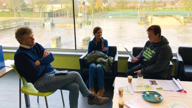 Bart van Hulle ontving enkele land- en tuinbouwvrouwen van de vereniging ‘Landelijke Toekomst’.