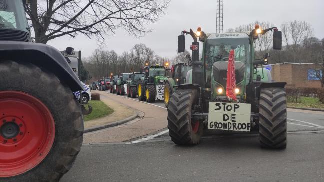 In Nederland vinden er nu ook boerenprotesten plaats, zoals deze in Aarschot op vrijdag 2 februari.