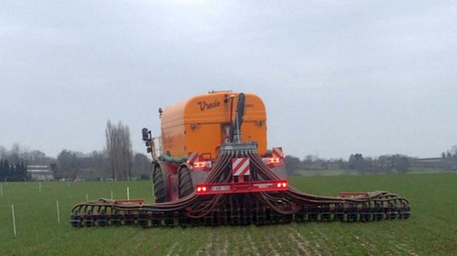 Drijfmest op wintertarwe toedienen kan interessant zijn, als de omstandigheden gunstig zijn.